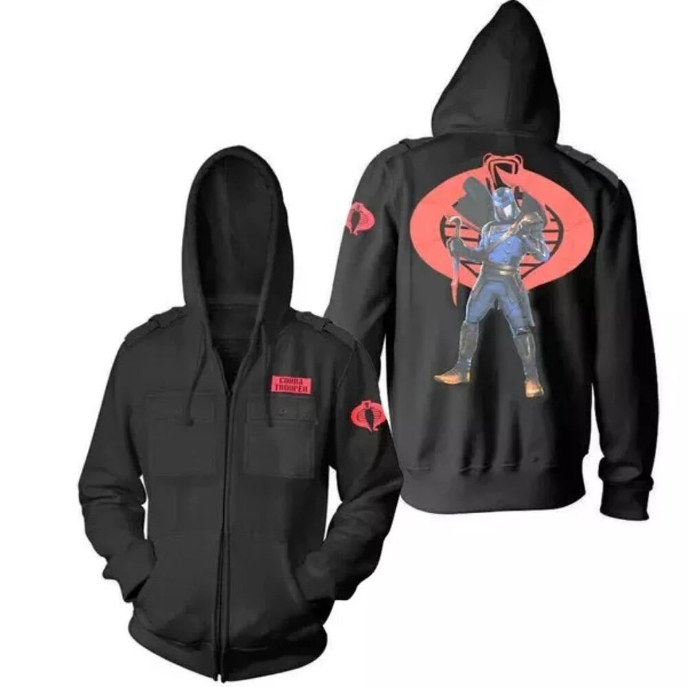 G.I. Joe Men's Cobra Trooper Military Style Full-Zip Hoodie New 2XL